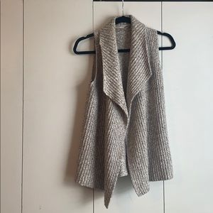 Mareld grey waterfall knit vest
